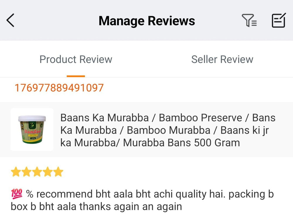 Customer review