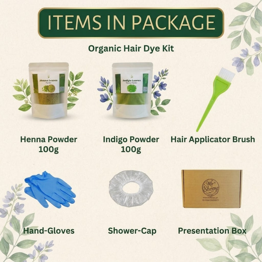 Natural Hair Dye Kit