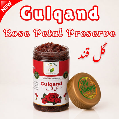MrShopy Gulqand (Rose Preserve) Premium Rose Petal Preserve 500g Jar