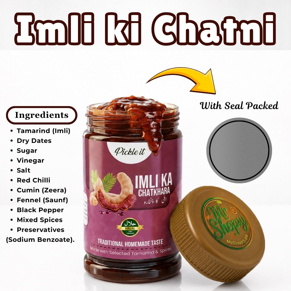Imli Ki Chatni Ingredients Including Tamarind Dates Sugar Vinegar and Traditional Spices