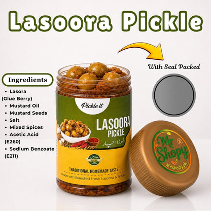 Lasora Pickle Ingredients – Lasoora, Mustard Oil & Traditional Spices
