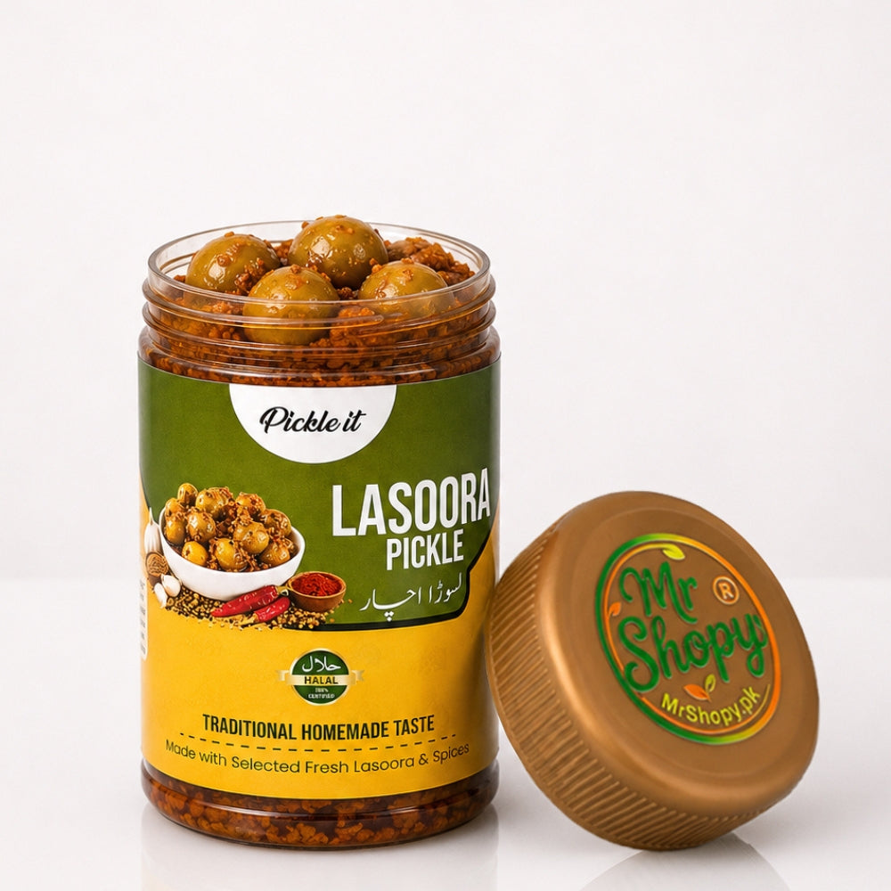Lasora Pickle 450g Jar White Background Product Image