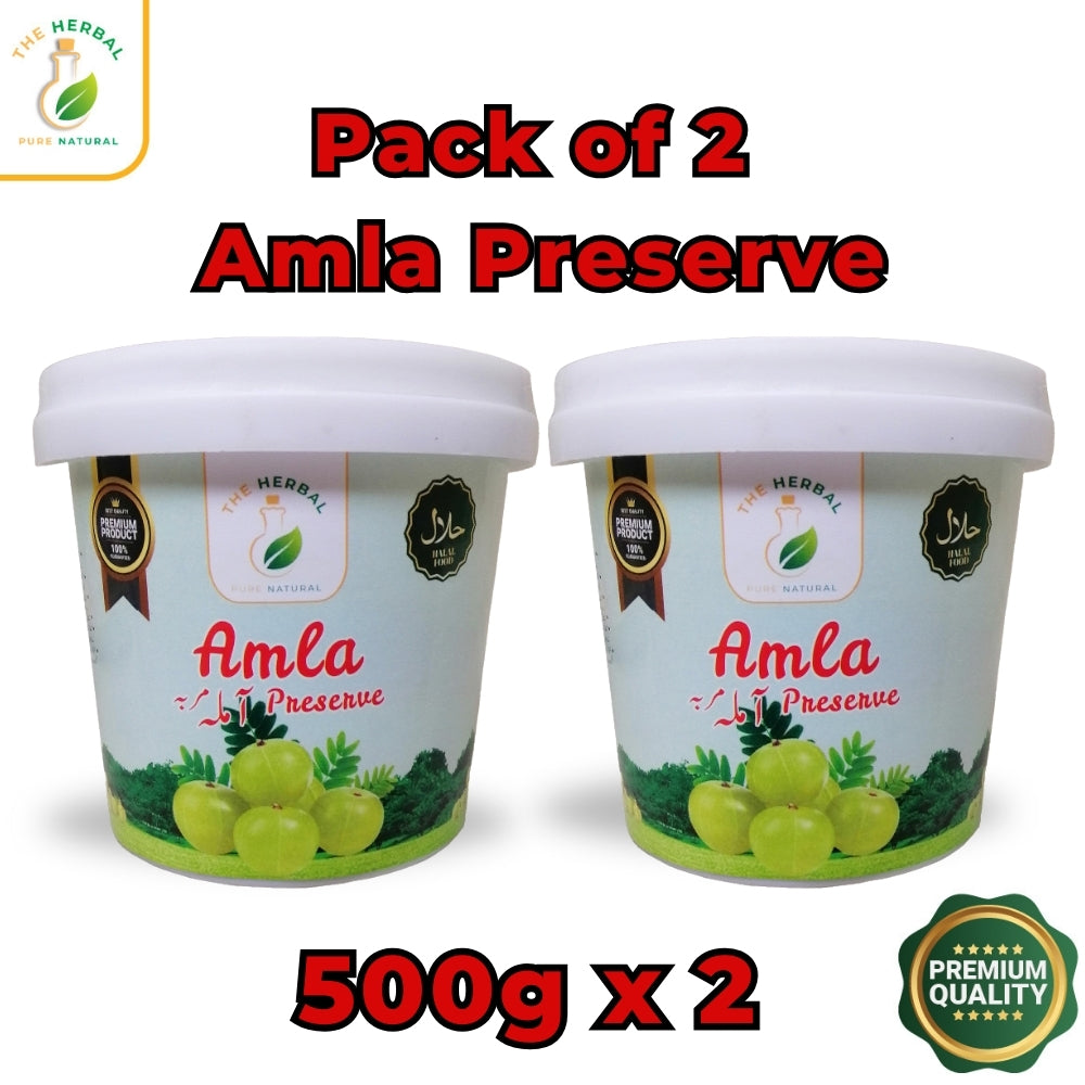 Pack of 2 Amla Preserve (Amla Murabba) 500g – Traditional Indian Gooseberry Preserve