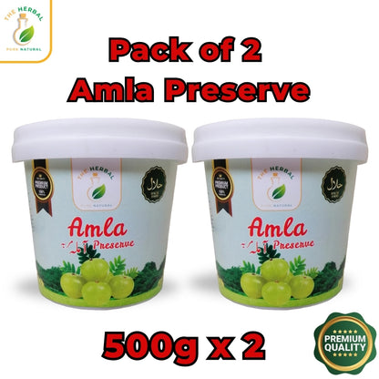 Pack of 2 Amla Preserve (Amla Murabba) 500g – Traditional Indian Gooseberry Preserve
