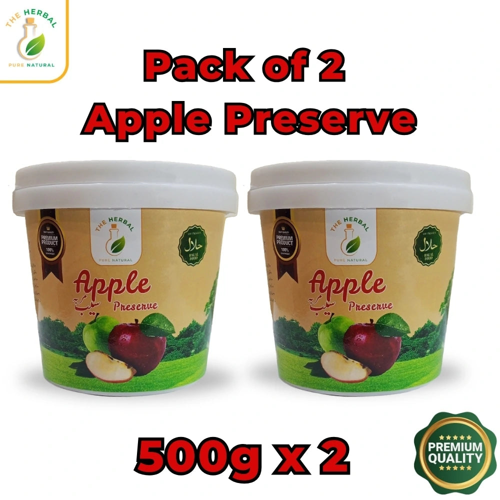 Pack of 2 Apple Preserve (Saib Ka Murabba) 500g – Traditional Apple Murabba