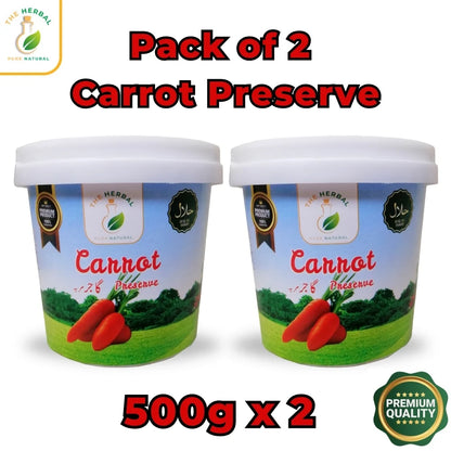 Pack of 2 Carrot Preserve (Gajar Ka Murabba) 500g – Traditional Gajar Murabba