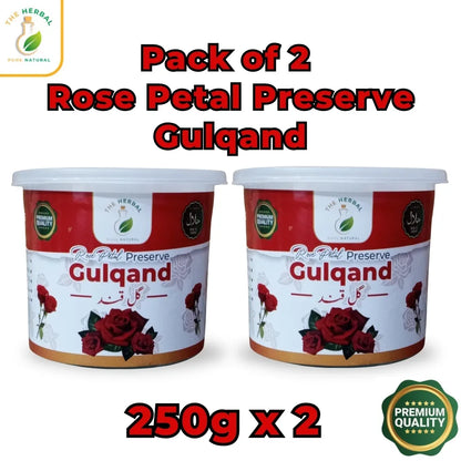 Pack of 2 Rose Preserve (Gulqand) 250g – Traditional Gul Qand Rose Preserve