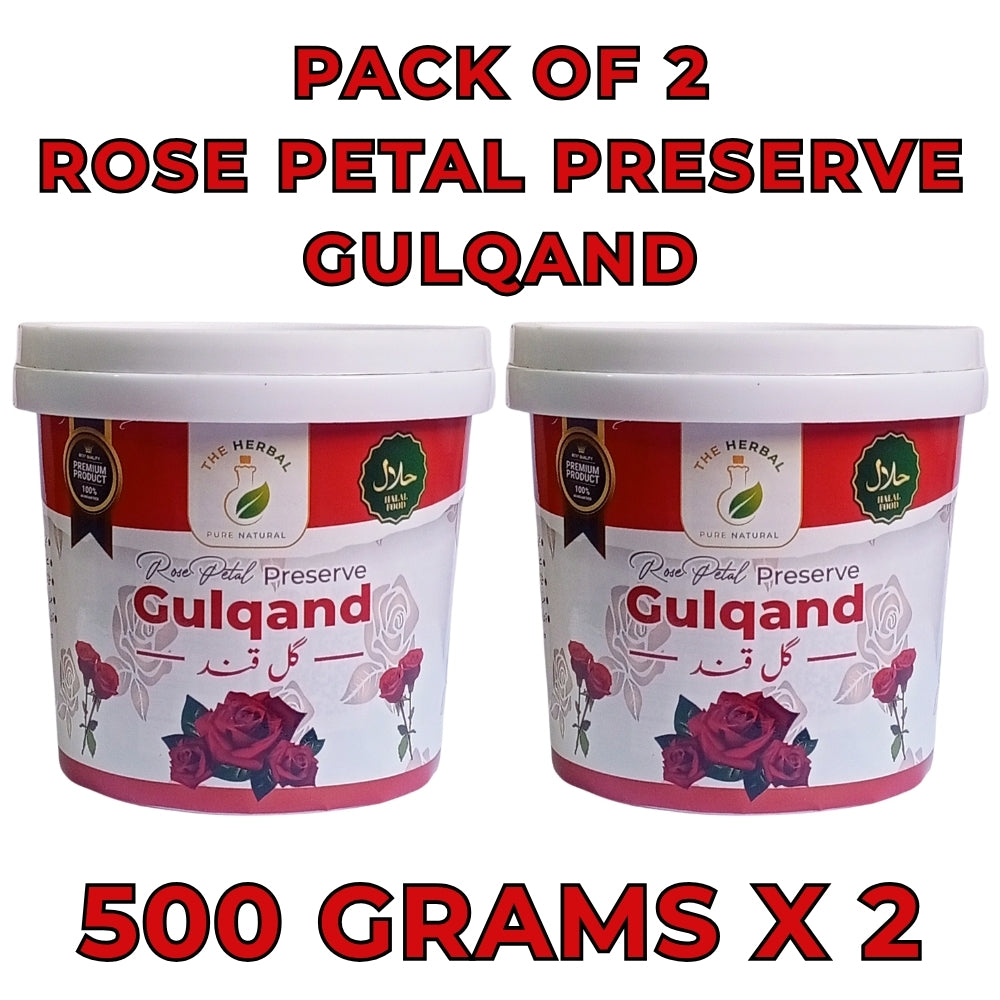 Pack of 2 Rose Preserve (Gulqand) 500g – Traditional Gul Qand Rose Preserve