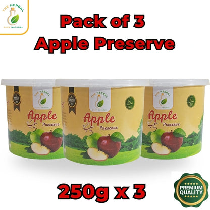 Pack of 3 Apple Preserve (Saib Ka Murabba) 250g – Traditional Apple Murabba