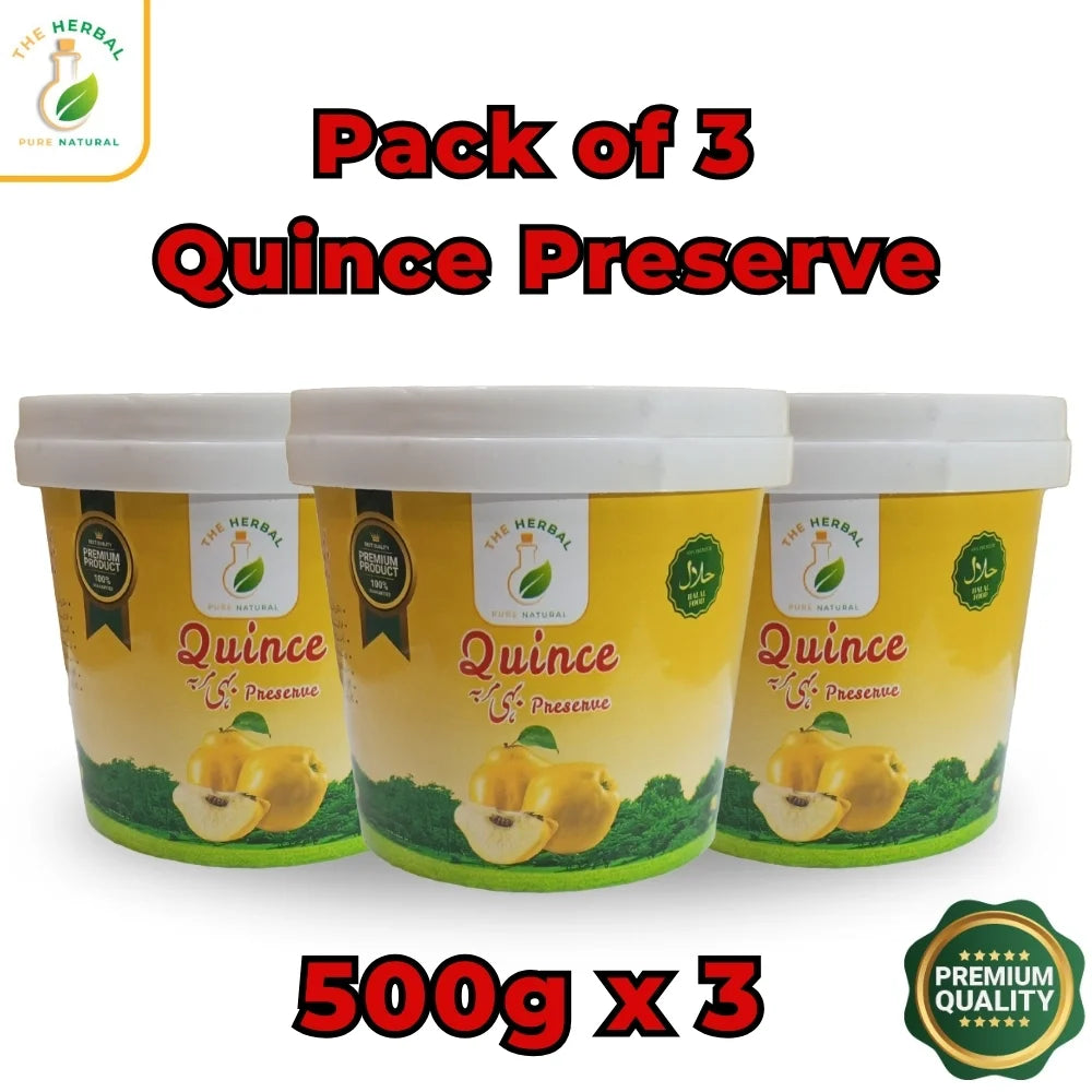 Pack of 3 Quince Preserve (Bahi Ka Murabba) 500g – Traditional Safarjal Ka Murabba | MrShopy