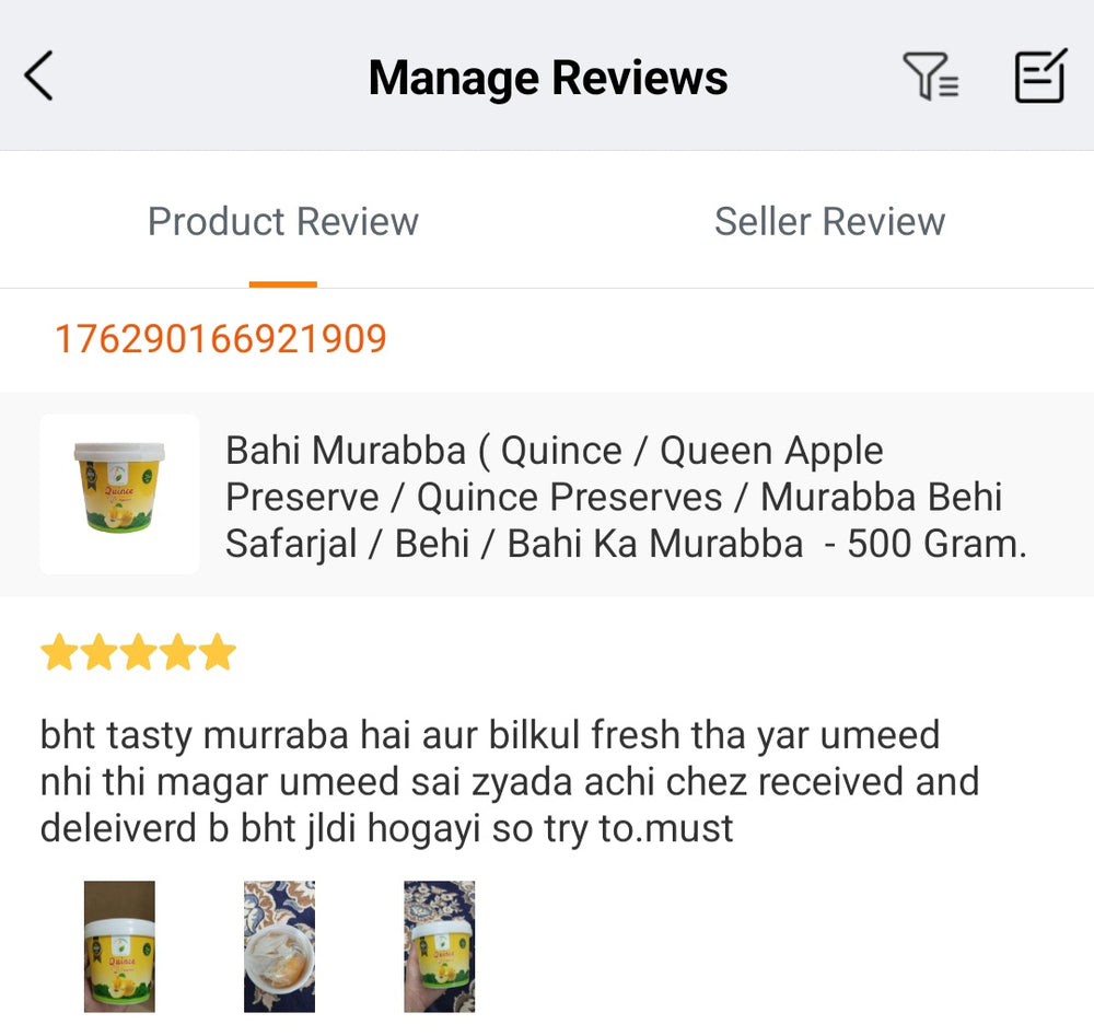Customer review