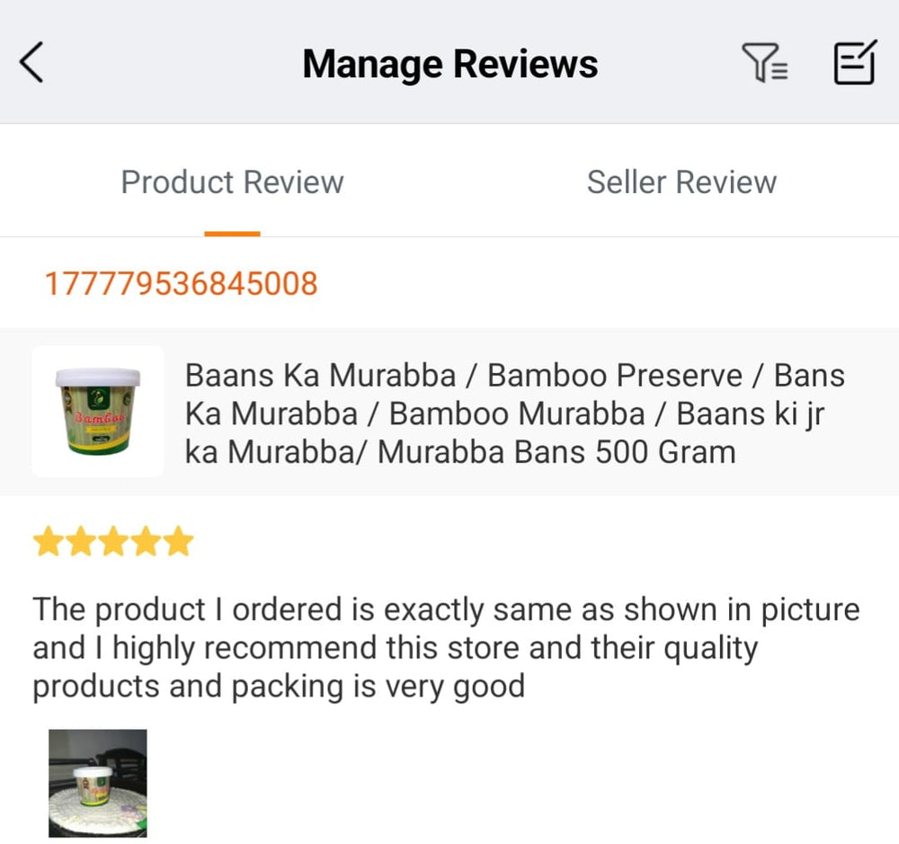 Customer review