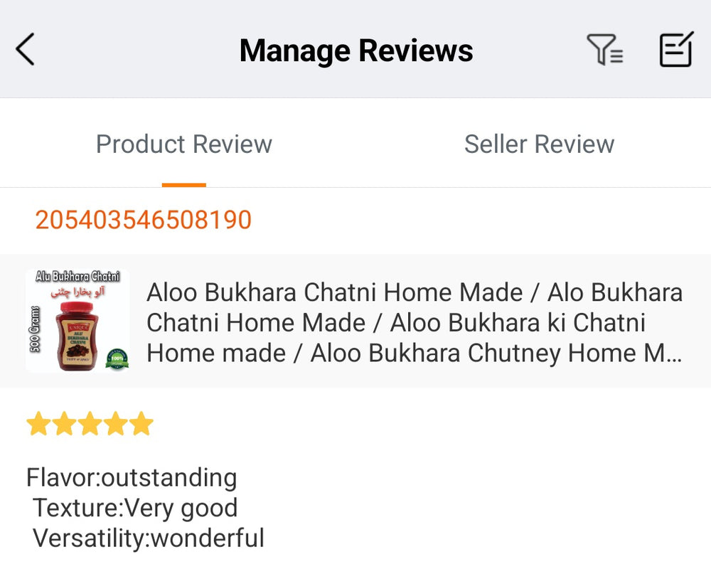 Customer review