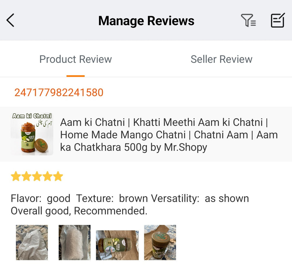 Customer review