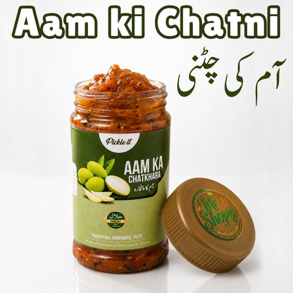 Aam Ki Chatni (Aam Ka Chatkhara) 450g Sweet & Spicy Mango Chutney by Mr Shopy